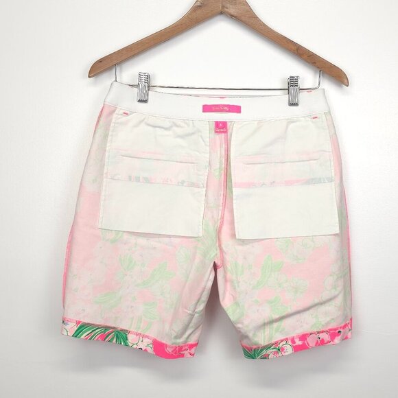 Lilly Pulitzer Gretchen High Rise Short Roxie Pink Worth A Look Size 4 - Picture 13 of 15